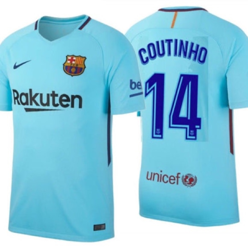 FC Barcelona Nike 2017/18 Away Coutinho Jersey - Size Men’s Small